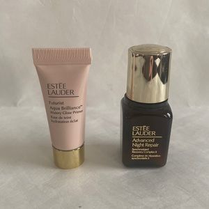 ESTEE LAUDER Aqua Brilliance Primer & Advanced Night Repair Travel Purse Sizes